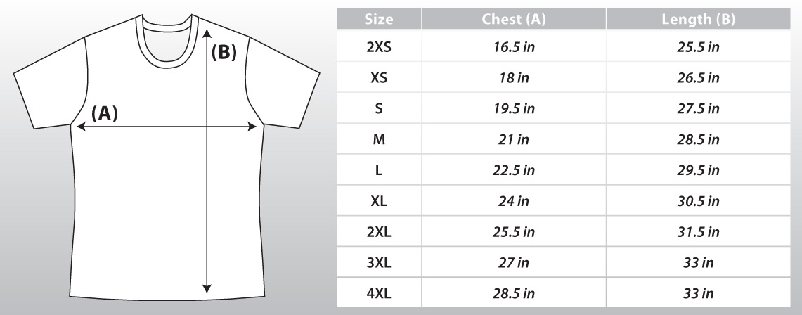 Only Size Chart