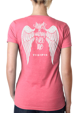Angels Watching Over Me Pink Glitter Shirt