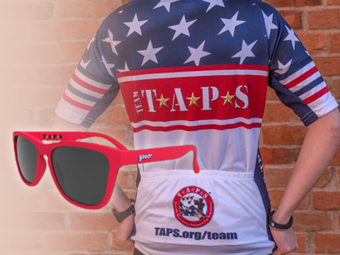 Team TAPS Bicycle Shirt and Sunglasses